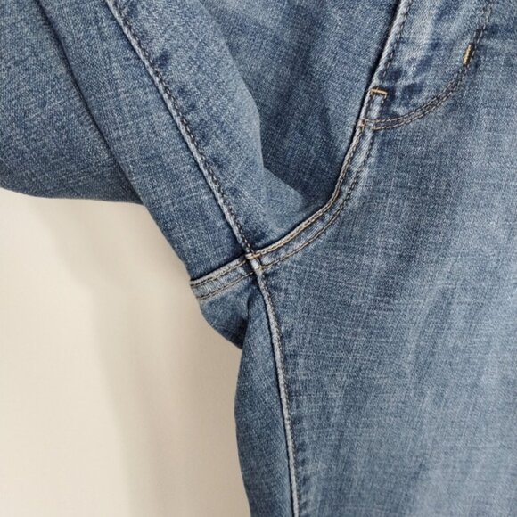 Levi's 721 Skinny Jeans Size 33 (34x29) Blue High Rise - Picture 9 of 14